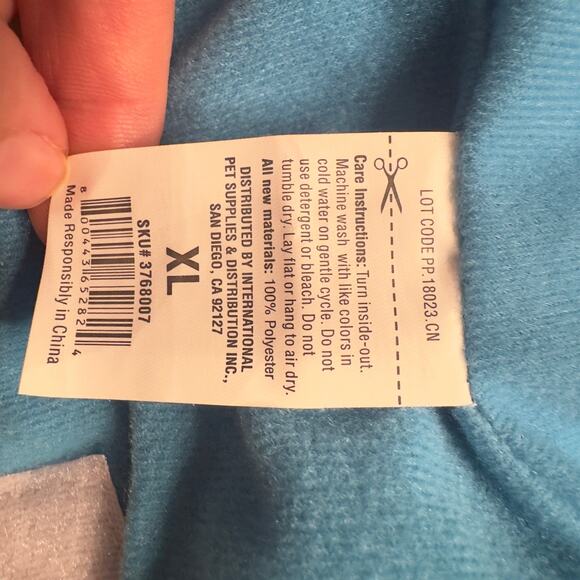 Metallic Dog Puffer Jacket W/ Hood. XL. Hook & Loop Tape closure Water Resistant - Picture 9 of 12